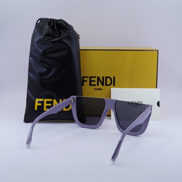 ?️ New Fendi FE40136I 81A Sunglasses - Violet Frame, Grey Lenses main image 7